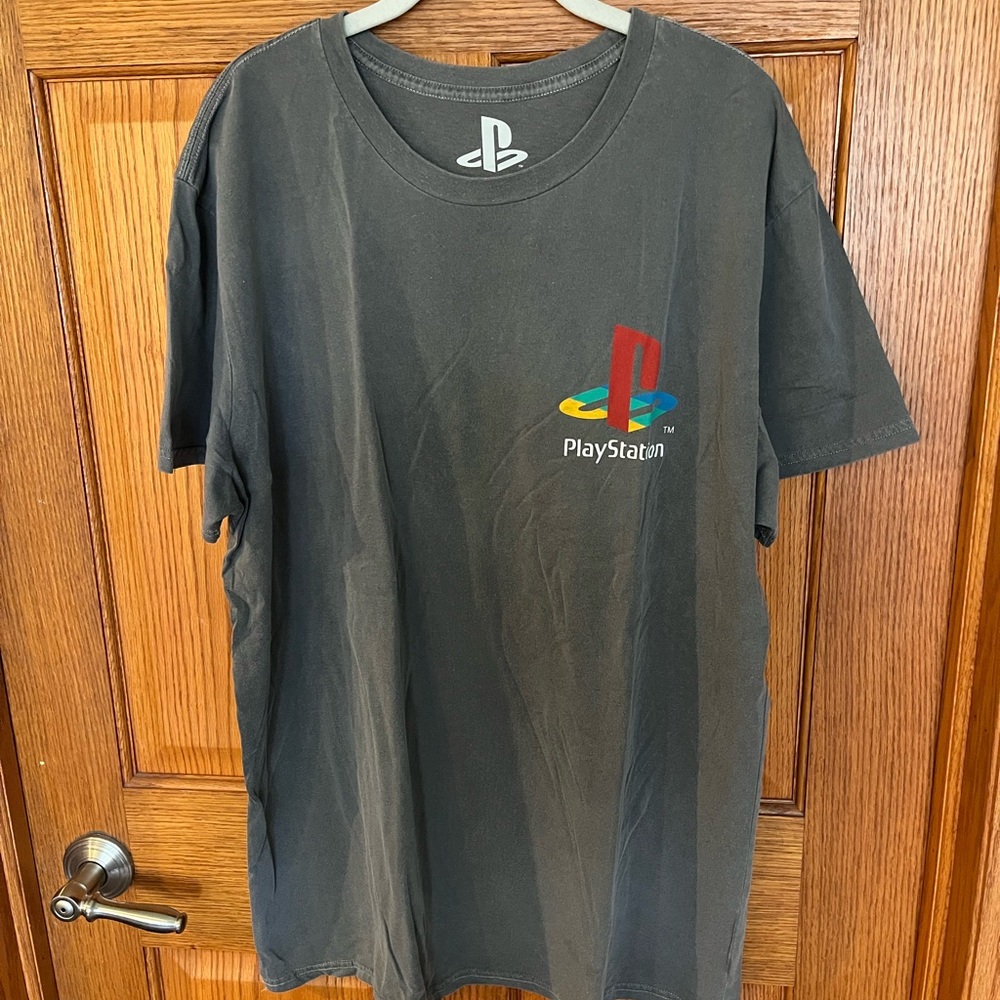 Gray PlayStation Logo T-Shirt - 2XL